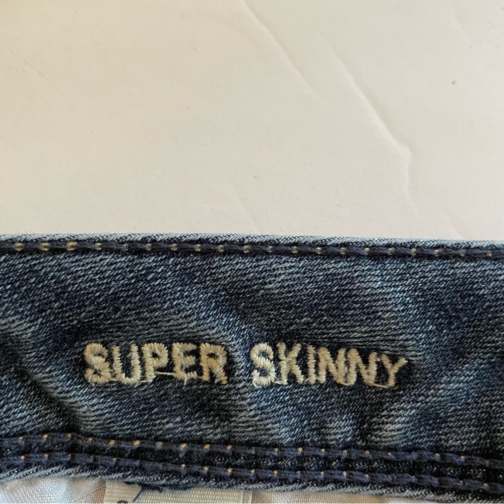 American Eagle Super Skinny Blue Jeans Womens Size 6 Regular Preowned (65) - Picture 9 of 14
